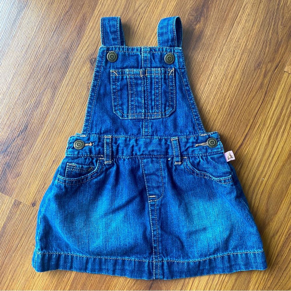 Baby Gap Denim Dress Overalls- Size 3-6 Months